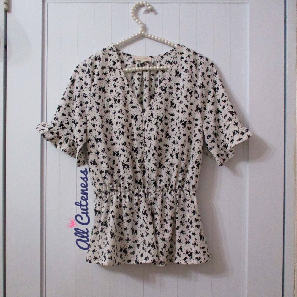 Say Anything Floral Blouse Size M